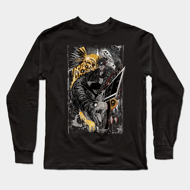 Dark Dino! Long Sleeve T-Shirt by Mythallica